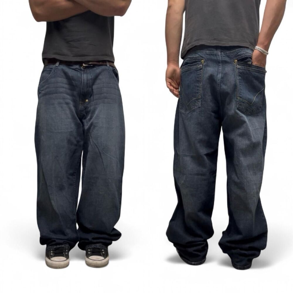 Unbranded Men's Blue and Navy Jeans